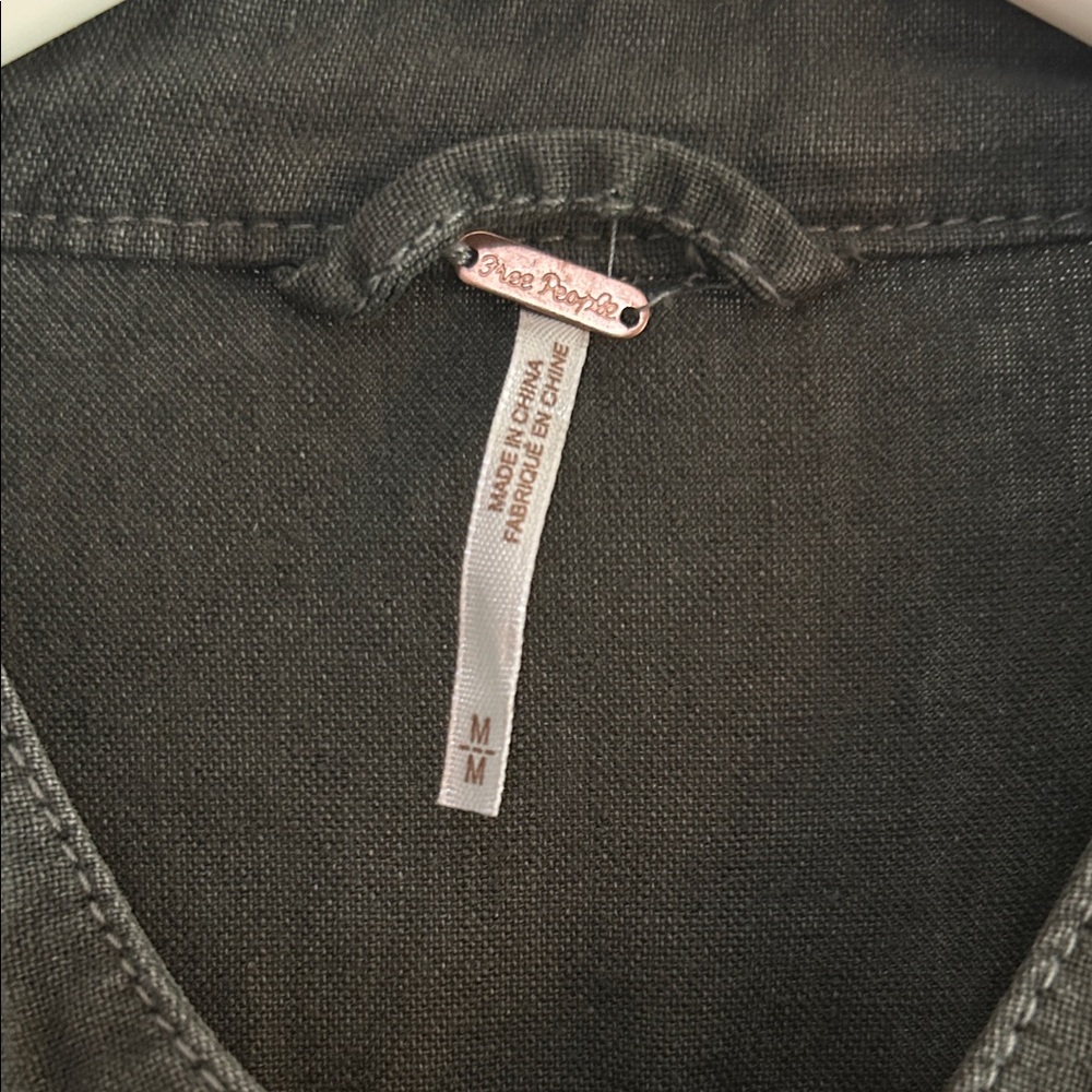 Free People Dark Green Utility Jacket - Picture 2 of 8